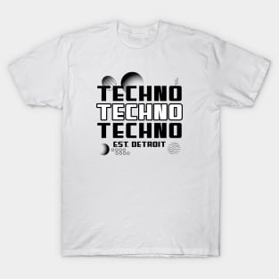 TECHNO TECHNO TECHNO (black) T-Shirt